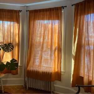brand new burnt orange curtains